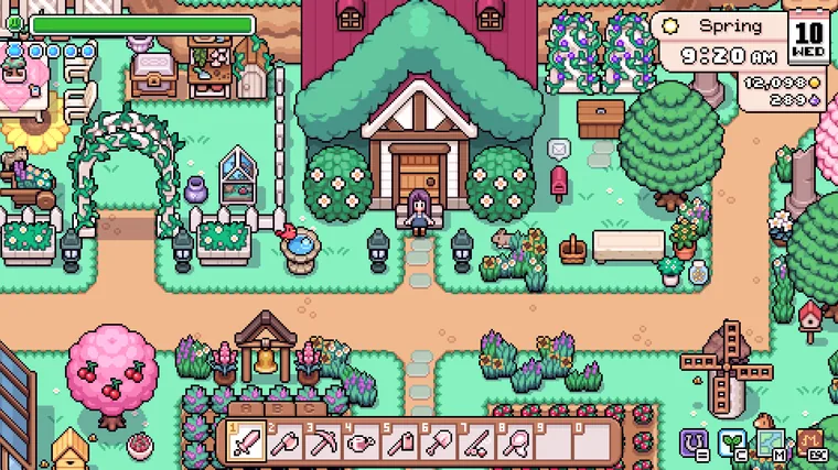 Official Fields of Mistria new house screenshot for version 1.0 update coverage